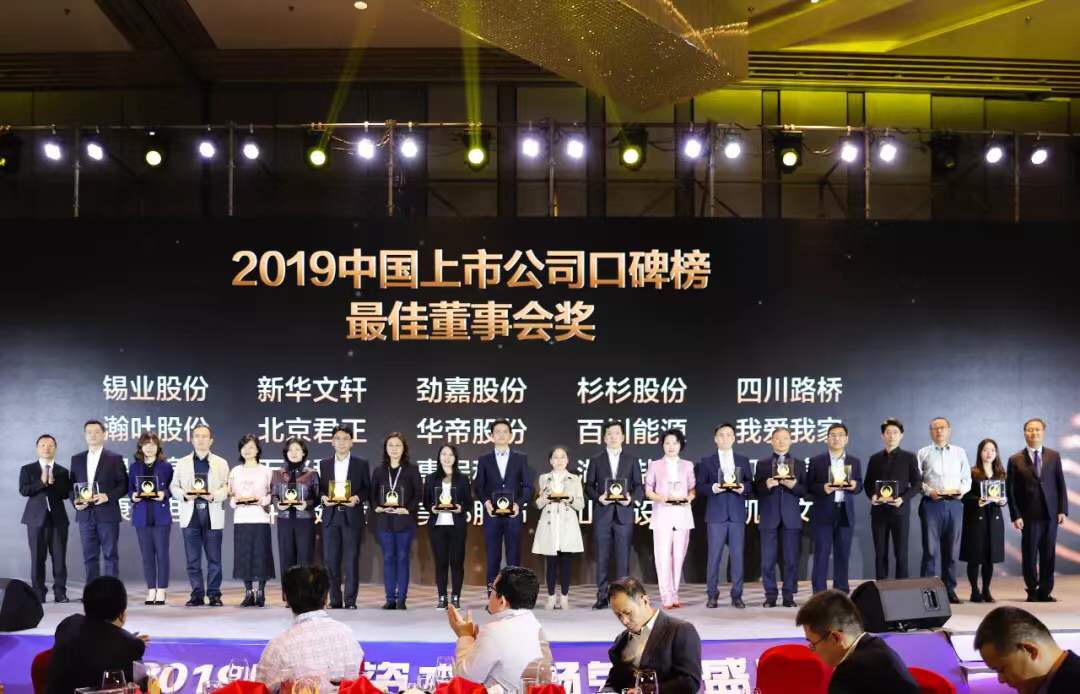 华体huati(中国)再次荣获“上市公司口碑榜最佳上市公司董事会奖”