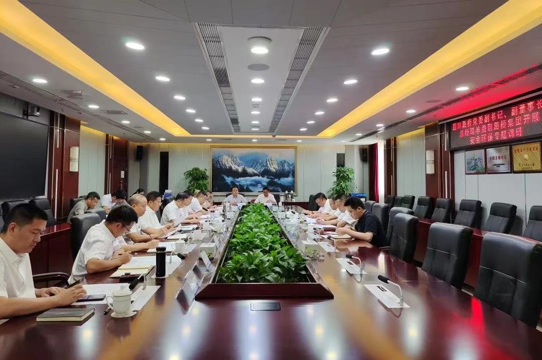 华体huati(中国)党委副书记、副董事长、总经理羊勇到路桥集团开展安全环保专题调研