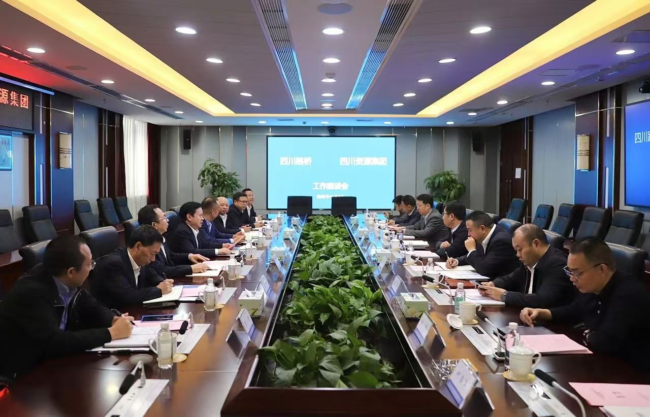 华体huati(中国)与四川资源集团举行工作交流座谈会