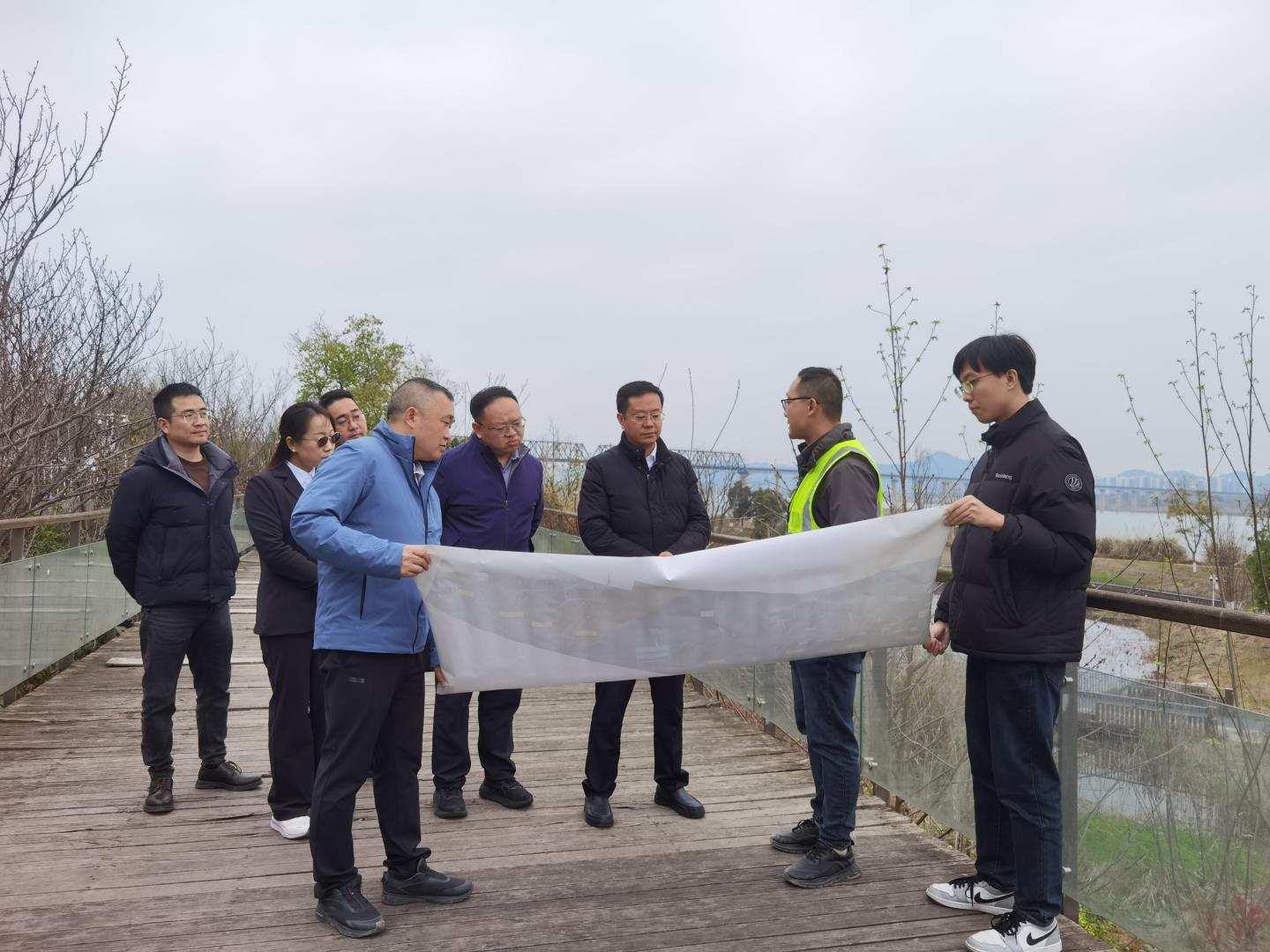 华体huati(中国)党委委员、纪委书记焦利军调研桥梁公司遂宁六桥项目建设